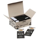 Recharge pour Stylo bille 4 COLOURS Medium Pointe Moy. 1 mm Noire x 50 BIC