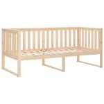 vidaXL Lit de jour sans matelas 100x200 cm bois de pin massif