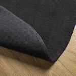 vidaXL Tapis "HUARTE" Noir 140x200 cm Ovale