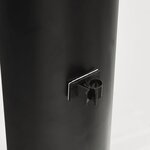 vidaXL Meuble TV d'angle 3 niveaux pour 32-70 pouces noir et argenté