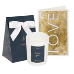 Lot Cadeau Bougie & Carte Love Avec Sac Cadeau Pour Bougie - Draeger paris