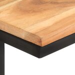 vidaXL Tables d'appoint 2 Pièces 31 5x24 5x64 5 cm Bois d'acacia solide