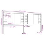 vidaXL Tête de lit 126x4x100 cm Bois massif de pin