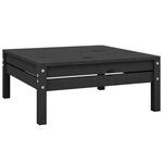 Salon de jardin meuble d'extérieur ensemble de mobilier 5 pièces bois de pin massif noir 02_0016568
