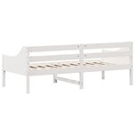 vidaXL Lit de jour sans matelas blanc 100x200 cm bois de pin massif