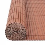 vidaXL Clôture de jardin double face 110x300 cm Marron