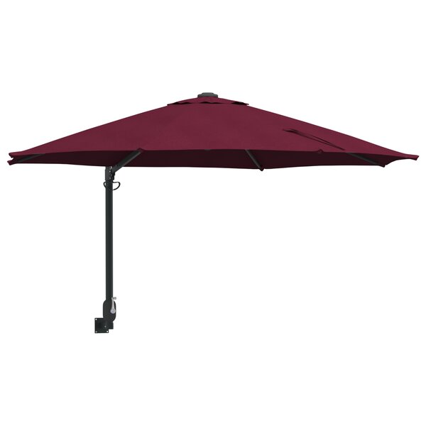 vidaXL Parasol de terrasse Bordeaux Polyester Grand Pliable