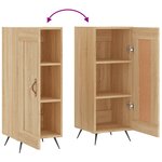 vidaXL Buffet Chêne sonoma 34 5x34x90 cm Bois d'ingénierie
