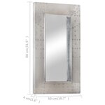 vidaXL Miroir de style aviation 80x50 cm Métal