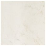 vidaXL Table basse Blanc 60x60x35 cm Pierre véritable texture marbre