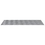vidaXL Plaques en Alu avec Motif en Damier - 4 pièces Antidérapantes 80x40 cm