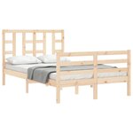 vidaXL Cadre de lit sans matelas bois de pin massif