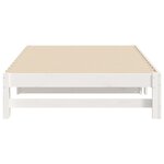 vidaXL Lit coulissant sans matelas blanc 2x(100x200) cm