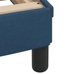vidaXL Cadre de lit avec tête de lit Bleu 90x200 cm Tissu