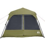 vidaXL Tente familiale 9 personnes vert libération rapide imperméable