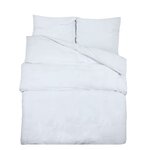 vidaXL Ensemble de housse de couette Blanc 135x200 cm Coton