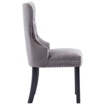 vidaXL Chaises à manger lot de 6 gris velours
