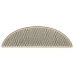 vidaXL Tapis d'escalier autocollants aspect sisal 15 Pièces 56x17x3 cm