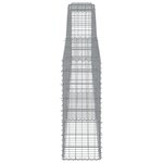 vidaXL Paniers à gabions arqués 9 Pièces 400x30x80/100 cm Fer galvanisé