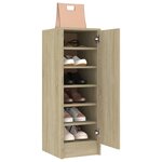 vidaXL Armoire à chaussures Chêne Sonoma 32x35x92 cm Bois d’ingénierie
