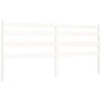 vidaXL Cadre de lit sans matelas blanc 200x200 cm bois massif de pin