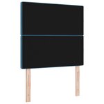vidaXL Tête de lit LED bleue foncée 90 cm Velours