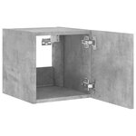 vidaXL Meubles TV muraux et lumières LED 2Pièces gris béton 30 5x35x30 cm