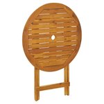 vidaXL Ensemble de bistro 3 Pièces beige polypropylène et bois massif