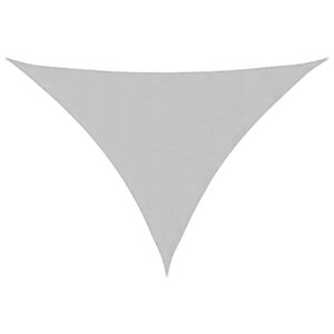 vidaXL Voile d'ombrage gris clair 7x5x5 m 100  polyester oxford