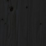 vidaXL Boîte de rangement Noir 91x40 5x42 cm Bois massif de pin