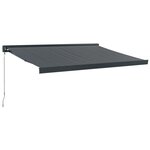 vidaXL Auvent rétractable anthracite 3x2 5 m tissu et aluminium