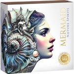 Pièce de monnaie en Argent 2000 Francs g 62.2 (2 oz) Millésime 2025 Nature Spirits MERMAID