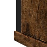 vidaXL Armoire à miroir de salle de bain chêne fumé bois d’ingénierie