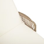 vidaXL Ensemble de chaises longues Ensemble de 3 Beige et crème