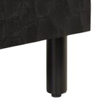 vidaXL Meuble TV noir 105x33x46 cm bois massif de manguier