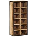 vidaXL Cabinet à chaussures 50x30x110 cm Bois brut de mangue