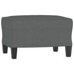 vidaXL Repose-pied Gris foncé 60x50x41 cm Tissu