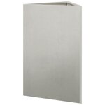 vidaXL Jardinière triangulaire 50x43x75 cm acier inoxydable