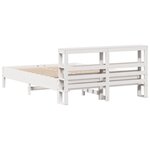 vidaXL Cadre de lit sans matelas blanc 160x200 cm bois de pin massif