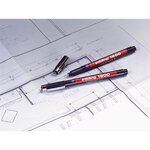Feutre Fin de Précision 1800 Noir Pointe Fine (0.3) 0 35 mm x 10 EDDING