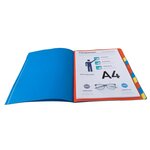 Trieur Agrafé Avec Élastiques 12 Compartiments - Rouge - X 8 - Exacompta