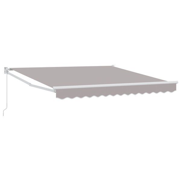 Store Rétractable Manuel vidaXL Gris 350x250 cm