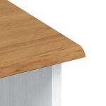 Buffet vidaXL “ASKIM” Blanc 91x40x183 cm Bois massif Pin