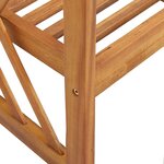 vidaXL Banc de jardin 119 cm bois d'acacia solide