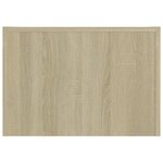 vidaXL Table basse Chêne sonoma 50x50x35 cm Bois d'ingénierie