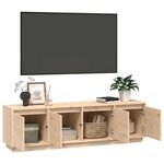 vidaXL Meuble TV 156x37x45 cm Bois de pin massif