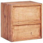 vidaXL Table de chevet avec 3 tiroirs 35x25x35 cm Bois de récupération