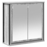 Ensemble de meubles de salle de bain 5 pièces vidaXL Gris Sonoma en bois d'ingénierie