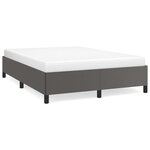 vidaXL Cadre de lit Gris 140x200 cm Similicuir
