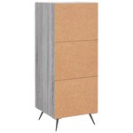vidaXL Buffet Sonoma gris 34 5x34x90 cm Bois d'ingénierie
